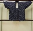 画像1: M0505R  子供用 男性用着物  綿   紺, 抽象的模様 【中古】 【USED】 【リサイクル】 ★★★☆☆ (1)