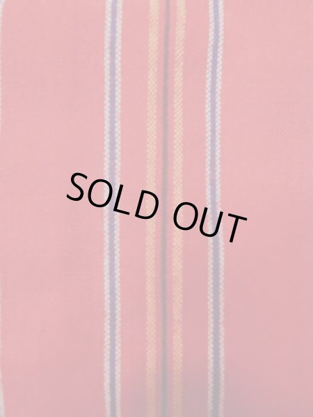 画像4: M0505X  子供用 女性用着物  ウール   赤色, 縞 【中古】 【USED】 【リサイクル】 ★★★☆☆ (4)