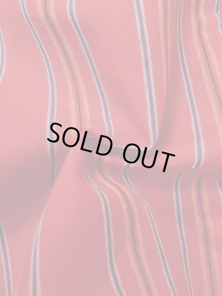 画像5: M0505X  子供用 女性用着物  ウール   赤色, 縞 【中古】 【USED】 【リサイクル】 ★★★☆☆ (5)