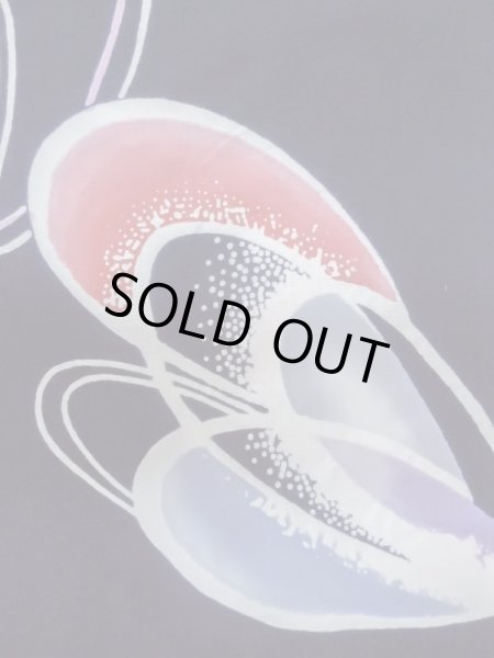 画像4: M0506C  子供用 女性用着物  綿   紺, 線 【中古】 【USED】 【リサイクル】 ★☆☆☆☆ (4)