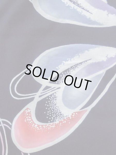 画像5: M0506C  子供用 女性用着物  綿   紺, 線 【中古】 【USED】 【リサイクル】 ★☆☆☆☆ (5)