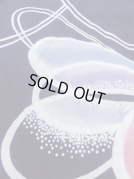 画像7: M0506C  子供用 女性用着物  綿   紺, 線 【中古】 【USED】 【リサイクル】 ★☆☆☆☆ (7)