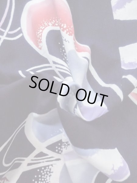 画像8: M0506C  子供用 女性用着物  綿   紺, 線 【中古】 【USED】 【リサイクル】 ★☆☆☆☆ (8)