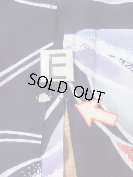 画像15: M0506C  子供用 女性用着物  綿   紺, 線 【中古】 【USED】 【リサイクル】 ★☆☆☆☆ (15)