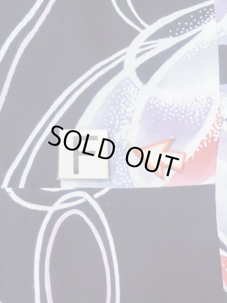 画像16: M0506C  子供用 女性用着物  綿   紺, 線 【中古】 【USED】 【リサイクル】 ★☆☆☆☆ (16)