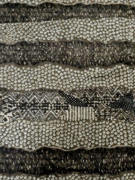 画像3: M0516I  男性用襦袢 男性用着物  綿  深い 茶色, 線 【中古】 【USED】 【リサイクル】 ★☆☆☆☆ (3)