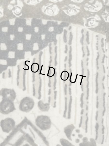 画像7: M0516I  男性用襦袢 男性用着物  綿  深い 茶色, 線 【中古】 【USED】 【リサイクル】 ★☆☆☆☆ (7)