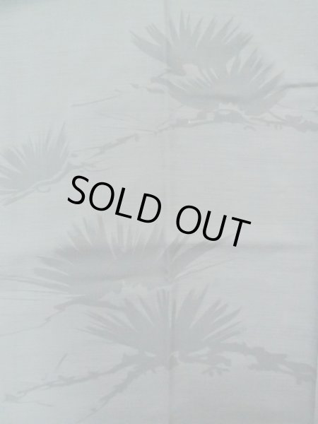 画像4: M0516R  男性用襦袢 男性用着物  ウール  青み 灰色, 橘 【中古】 【USED】 【リサイクル】 ★☆☆☆☆ (4)