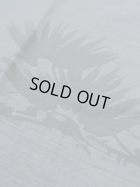 画像11: M0516R  男性用襦袢 男性用着物  ウール  青み 灰色, 橘 【中古】 【USED】 【リサイクル】 ★☆☆☆☆ (11)