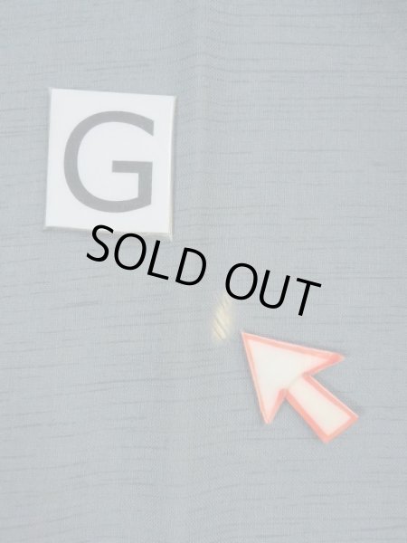 画像21: M0516R  男性用襦袢 男性用着物  ウール  青み 灰色, 橘 【中古】 【USED】 【リサイクル】 ★☆☆☆☆ (21)