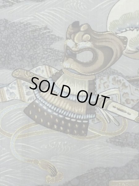 画像5: M0516U  男性用襦袢 男性用着物 兜、貝、矢柄 ウール   灰色, 松/松葉 【中古】 【USED】 【リサイクル】 ★★☆☆☆ (5)