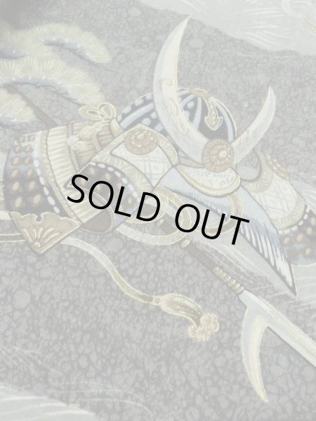 画像9: M0516U  男性用襦袢 男性用着物 兜、貝、矢柄 ウール   灰色, 松/松葉 【中古】 【USED】 【リサイクル】 ★★☆☆☆ (9)