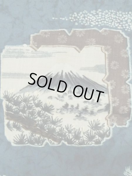 画像5: M0516W  男性用襦袢 男性用着物  ウール   紺, 松/松葉 【中古】 【USED】 【リサイクル】 ★★☆☆☆ (5)