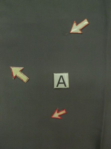 画像13: M0517E  男性用襦袢 男性用着物 裏地にシミあり。 化繊  灰色がかった 灰色, 虎 【中古】 【USED】 【リサイクル】 ★☆☆☆☆ (13)