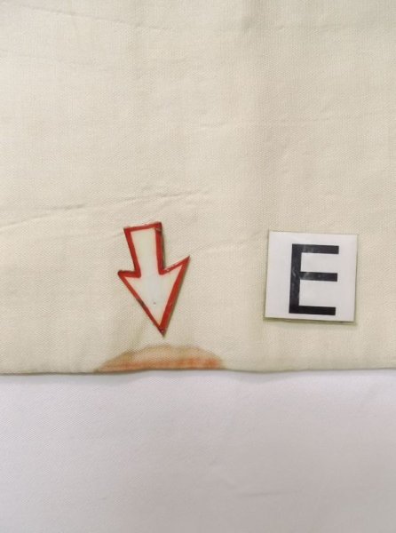 画像15: M0523B 名古屋帯 女性用着物 シルク（正絹）   アイボリー 花 【中古】 【USED】 【リサイクル】 ★★☆☆☆ (15)