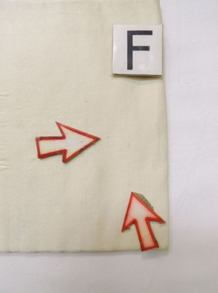 画像16: M0523B 名古屋帯 女性用着物 シルク（正絹）   アイボリー 花 【中古】 【USED】 【リサイクル】 ★★☆☆☆ (16)