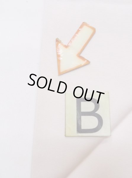 画像12: M0523C 名古屋帯 女性用着物 シルク（正絹）  淡い 桃色 菊 【中古】 【USED】 【リサイクル】 ★★★☆☆ (12)