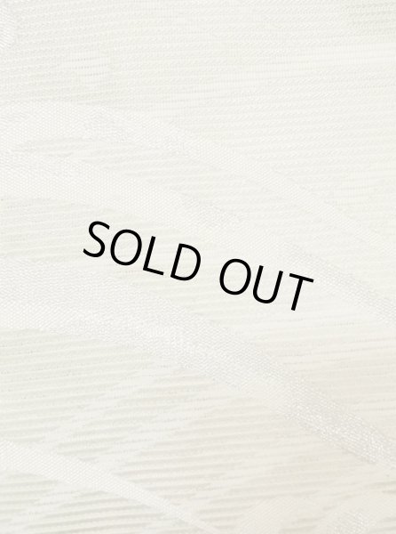 画像6: M0523G 名古屋帯 女性用着物 シルク（正絹）   アイボリー 草 【中古】 【USED】 【リサイクル】 ★★☆☆☆ (6)