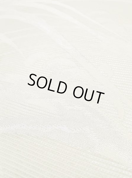 画像8: M0523G 名古屋帯 女性用着物 シルク（正絹）   アイボリー 草 【中古】 【USED】 【リサイクル】 ★★☆☆☆ (8)