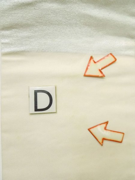 画像14: M0523L 名古屋帯 女性用着物 シルク(正絹)   銀色 房付き紐 【中古】 【USED】 【リサイクル】 ★★★☆☆ (14)