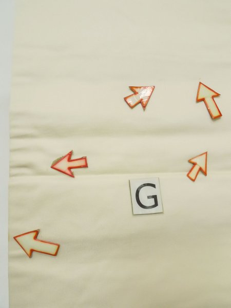 画像17: M0523L 名古屋帯 女性用着物 シルク(正絹)   銀色 房付き紐 【中古】 【USED】 【リサイクル】 ★★★☆☆ (17)