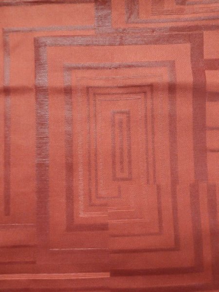 画像4: M0523Q 名古屋帯 女性用着物 シルク(正絹)   橙色 四角 【中古】 【USED】 【リサイクル】 ★★★☆☆ (4)