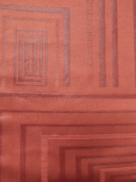 画像5: M0523Q 名古屋帯 女性用着物 シルク(正絹)   橙色 四角 【中古】 【USED】 【リサイクル】 ★★★☆☆ (5)