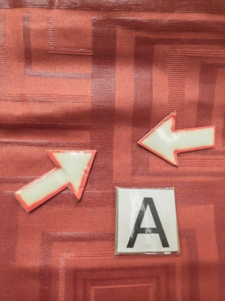 画像11: M0523Q 名古屋帯 女性用着物 シルク(正絹)   橙色 四角 【中古】 【USED】 【リサイクル】 ★★★☆☆ (11)