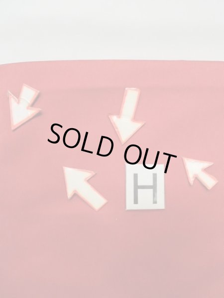 画像18: M0523S 名古屋帯 女性用着物 シルク（正絹）  鮮やか 赤色 ぼたん 【中古】 【USED】 【リサイクル】 ★★☆☆☆ (18)