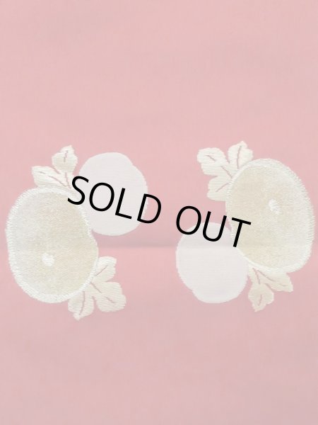 画像7: M0525B 名古屋帯 女性用着物 化繊   赤色 花 【中古】 【USED】 【リサイクル】 ★★☆☆☆ (7)