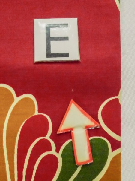 画像11: M0525D 名古屋帯 女性用着物 シルク(正絹)   えんじ 花 【中古】 【USED】 【リサイクル】 ★★☆☆☆ (11)