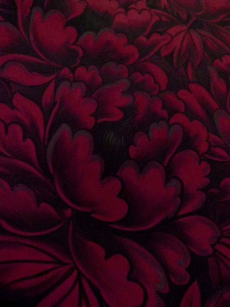 画像7: M0525J 名古屋帯 女性用着物 シルク(正絹)  深い 桃色 ぼたん 【中古】 【USED】 【リサイクル】 ★★☆☆☆ (7)