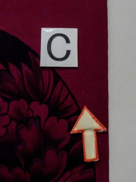 画像11: M0525J 名古屋帯 女性用着物 シルク(正絹)  深い 桃色 ぼたん 【中古】 【USED】 【リサイクル】 ★★☆☆☆ (11)