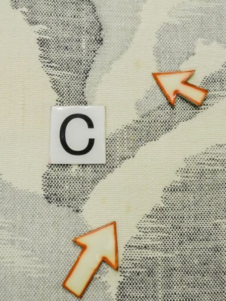 画像11: M0525M 名古屋帯 女性用着物 綿   オフ ホワイト 唐草 【中古】 【USED】 【リサイクル】 ★★☆☆☆ (11)