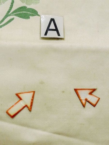 画像12: M0525O 名古屋帯 女性用着物 シルク(正絹)   アイボリー ぼたん 【中古】 【USED】 【リサイクル】 ★★☆☆☆ (12)