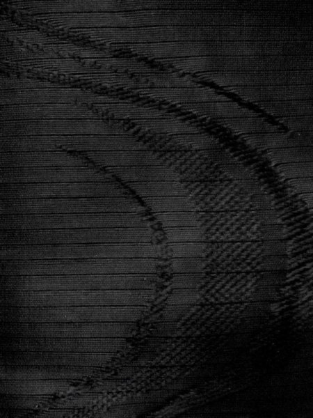 画像7: M0525T 名古屋帯 女性用着物 シルク(正絹)   黒 菊 【中古】 【USED】 【リサイクル】 ★★★☆☆ (7)