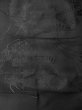 画像4: M0525U 名古屋帯 女性用着物 シルク（正絹）   黒 葉 【中古】 【USED】 【リサイクル】 ★★☆☆☆ (4)
