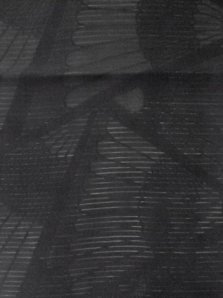 画像5: M0525W 名古屋帯 女性用着物 シルク(正絹)   黒 菊 【中古】 【USED】 【リサイクル】 ★★★★☆ (5)