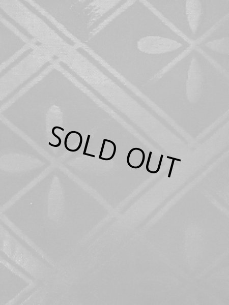 画像8: M0525X 名古屋帯 女性用着物 シルク（正絹）   黒 花菱 【中古】 【USED】 【リサイクル】 ★★☆☆☆ (8)