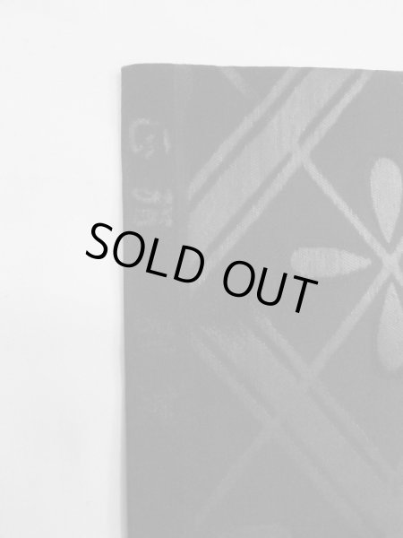 画像12: M0525X 名古屋帯 女性用着物 シルク（正絹）   黒 花菱 【中古】 【USED】 【リサイクル】 ★★☆☆☆ (12)