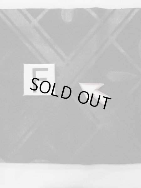 画像18: M0525X 名古屋帯 女性用着物 シルク（正絹）   黒 花菱 【中古】 【USED】 【リサイクル】 ★★☆☆☆ (18)