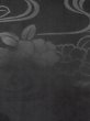画像8: M0525Y 名古屋帯 女性用着物 シルク（正絹）   黒 ぼたん 【中古】 【USED】 【リサイクル】 ★★★☆☆ (8)