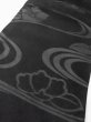 画像11: M0525Y 名古屋帯 女性用着物 シルク（正絹）   黒 ぼたん 【中古】 【USED】 【リサイクル】 ★★★☆☆ (11)