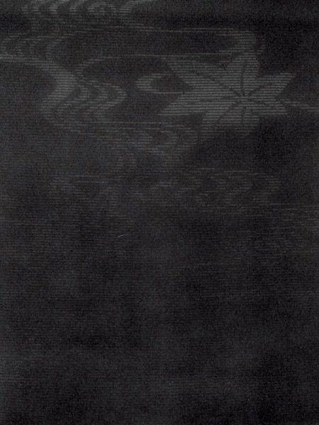 画像5: M0525Z 名古屋帯 女性用着物 シルク(正絹)   黒 もみじ 【中古】 【USED】 【リサイクル】 ★★★★☆ (5)