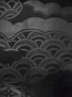 画像6: M0526B 名古屋帯 女性用着物 シルク（正絹）   黒 雲 【中古】 【USED】 【リサイクル】 ★★★★☆ (6)