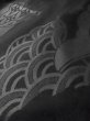 画像10: M0526B 名古屋帯 女性用着物 シルク（正絹）   黒 雲 【中古】 【USED】 【リサイクル】 ★★★★☆ (10)