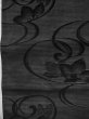 画像5: M0526C 名古屋帯 女性用着物 シルク（正絹）   黒 ききょう 【中古】 【USED】 【リサイクル】 ★★☆☆☆ (5)