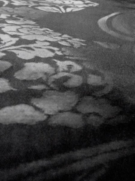 画像9: M0526D 名古屋帯 女性用着物 シルク(正絹)   黒 花 【中古】 【USED】 【リサイクル】 ★★★☆☆ (9)