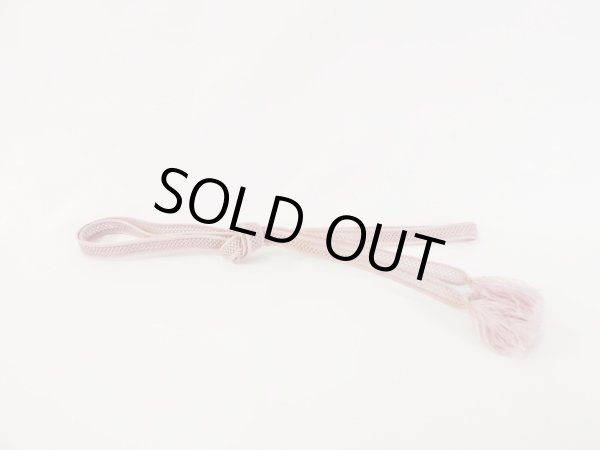 画像1: M0606XR 帯締め 女性用着物  灰色がかった 灰色がかった 桃色  【中古】 【USED】 【リサイクル】 ★★☆☆☆ (1)