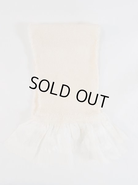 画像1: M0608XZ 帯揚げ 女性用着物 シルク（正絹）   アイボリー  【中古】 【USED】 【リサイクル】 ★★☆☆☆ (1)